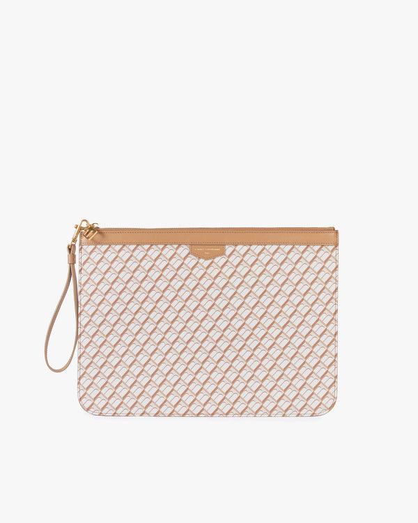 POCHETTE GM MONOGRAM - Tan