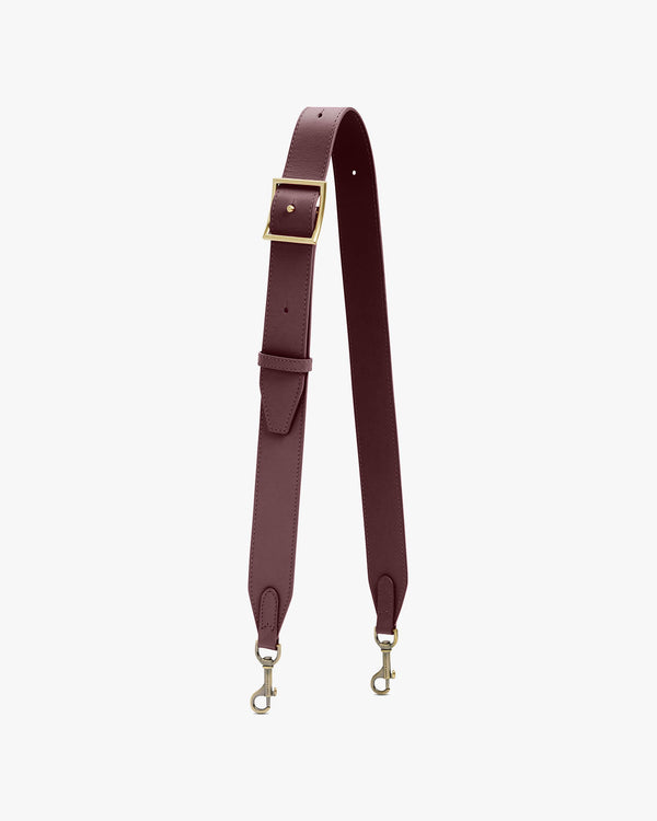 WIDE ADJUSTABLE STRAP - Aubergine