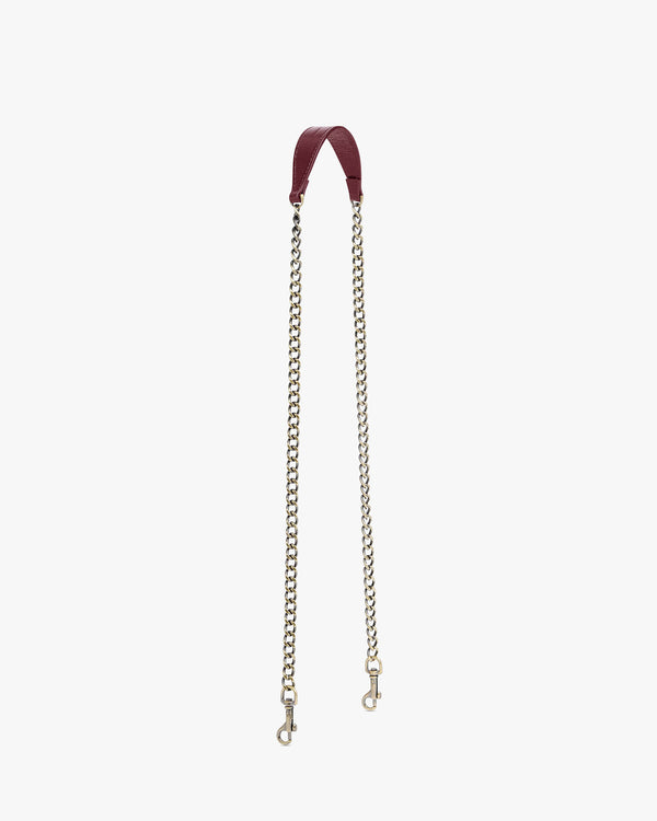 LONG CHAIN - Burgundy naplak