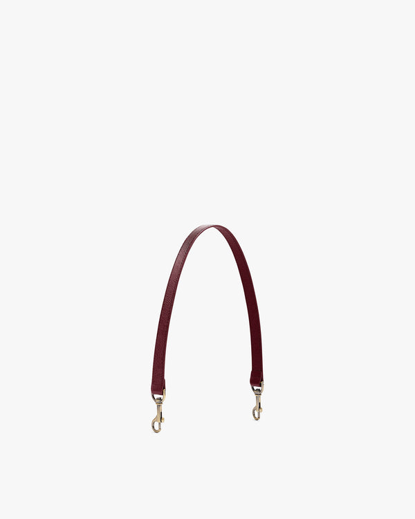 SHORT STRAP - Burgundy naplak