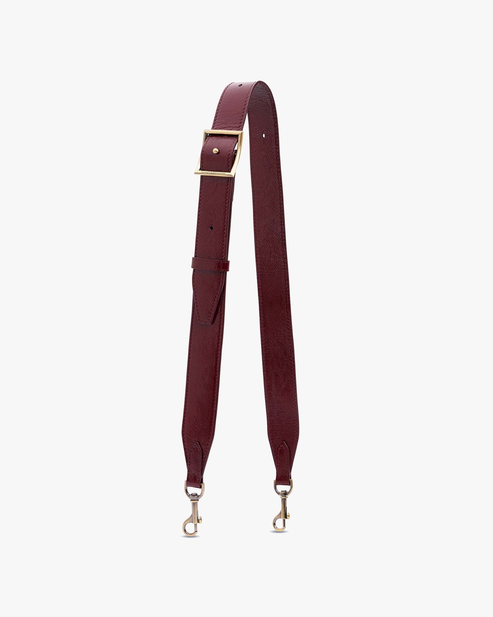 ADJUSTABLE STRAP - Burgundy naplak