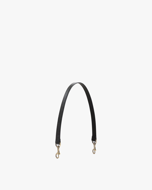 SHORT STRAP - Black naplak