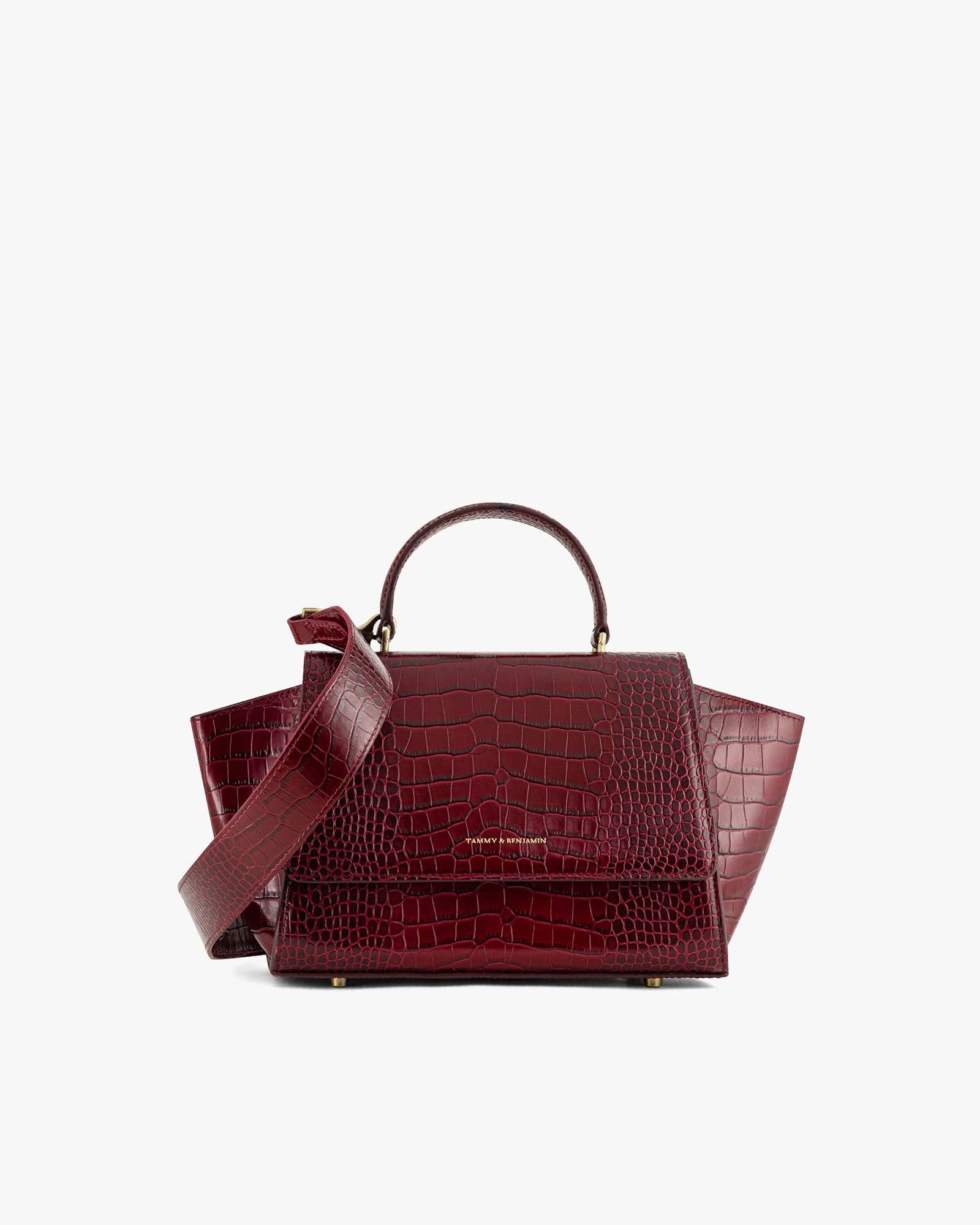 ALEXIA - Burgundy embossed