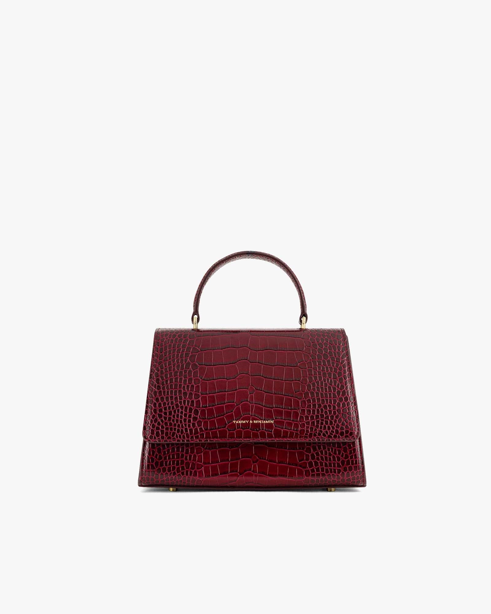 ALEXIA - Burgundy embossed