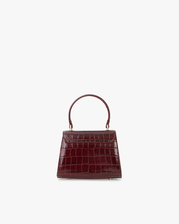 ALEXIA NANO - Bordeaux - Embossé Crocodile