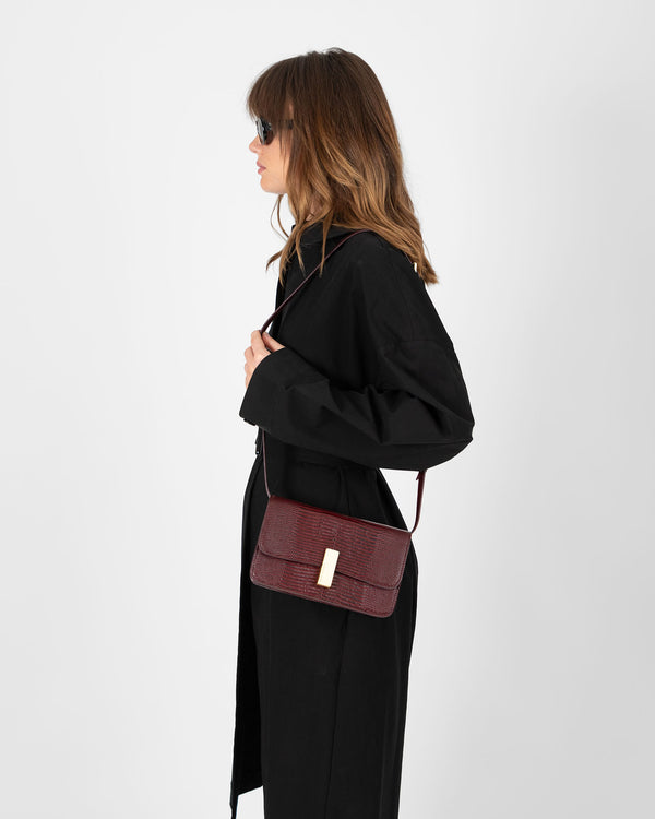 BLAKE - Bordeaux - Embossé Lézard