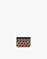 CARD HOLDER MONOGRAM - Brown & Black
