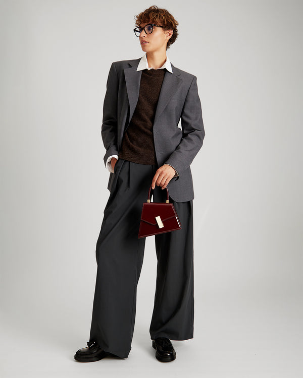 CUBIST MINI - Burgundy naplak - Bradery