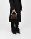 GABRIELLE - Brown - Lizard embossed