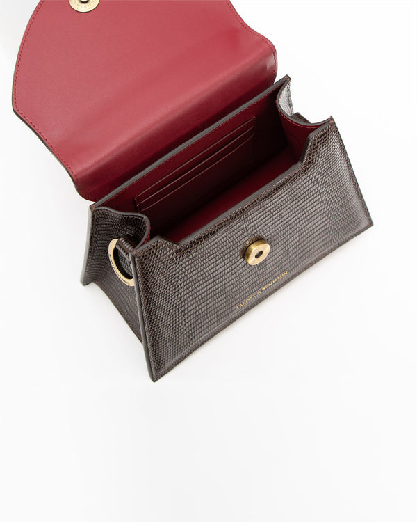 GABRIELLE - Brun - Embossé Lézard