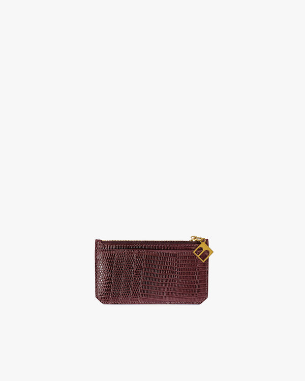 JAMIE - Burgundy embossed