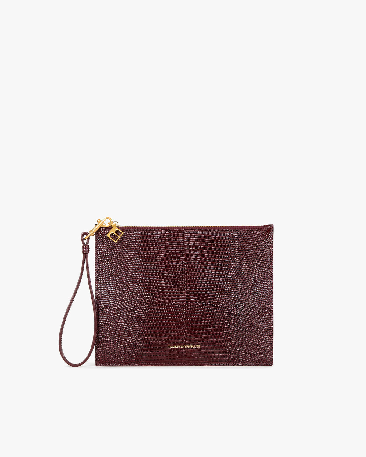 LANE - Burgundy embossed