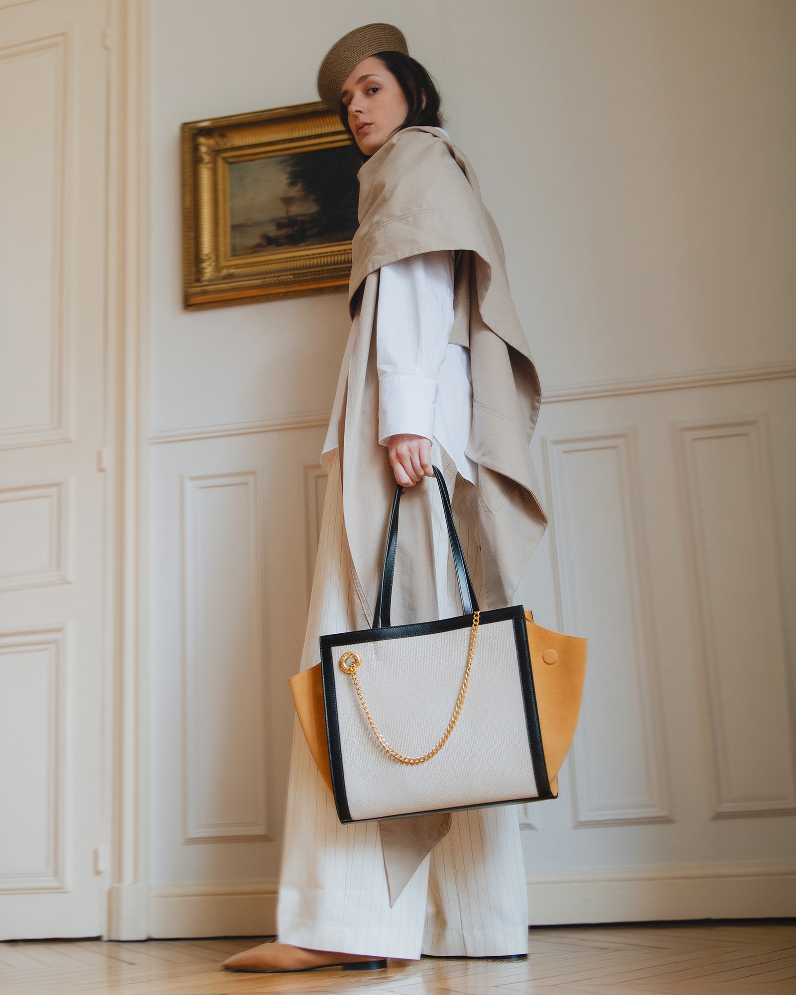 LEXI MM - Canvas & orange