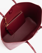 TOTE MONOGRAM - Bordeaux|upsale-option--bouton-pression-magnetique-bordeaux