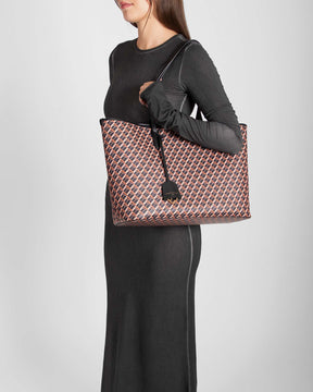 TOTE MONOGRAM - Brown and black