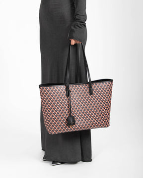 TOTE MONOGRAM - Brun et noir