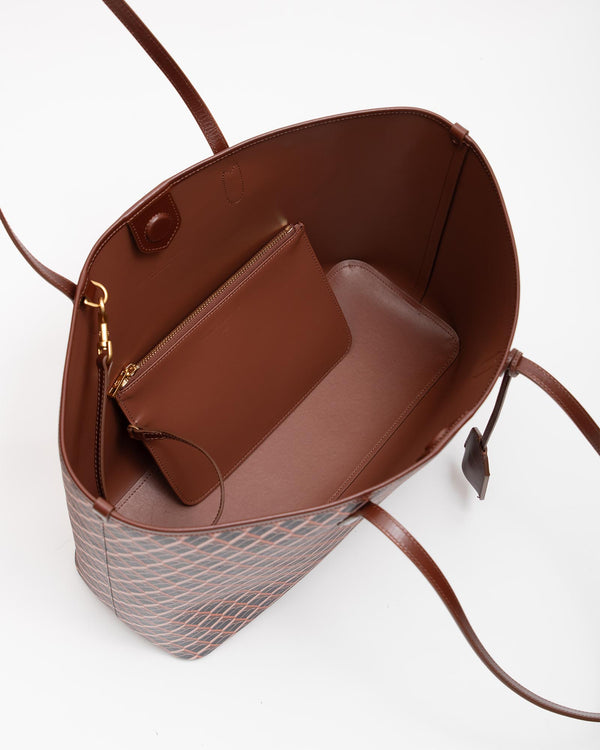 TOTE MONOGRAM PM - Brown