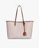 TOTE MONOGRAM - Tan et brun