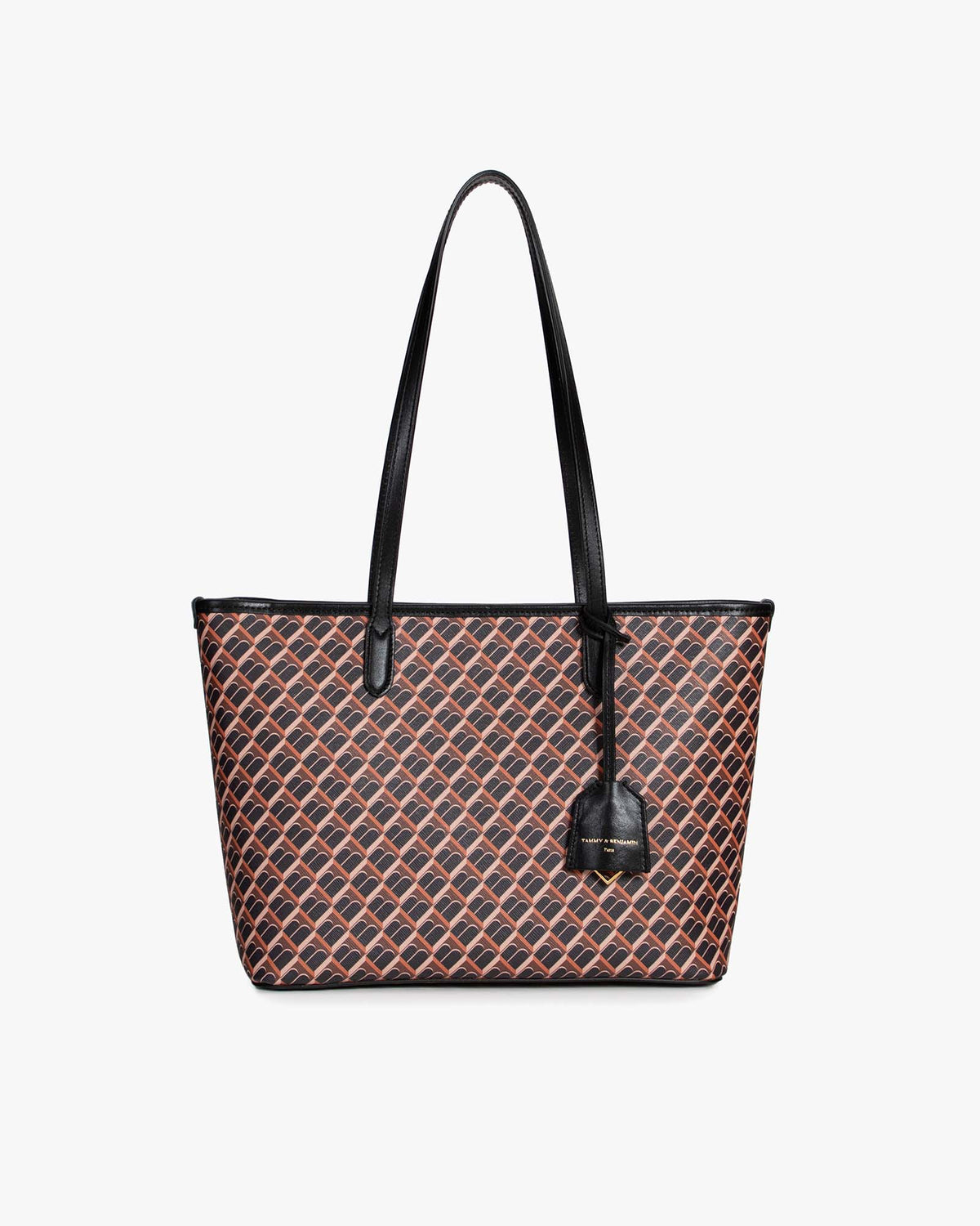 TOTE MONOGRAM PM - Brown and black