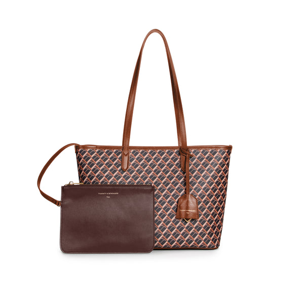 TOTE MONOGRAM PM - Brun