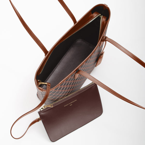 TOTE MONOGRAM PM - Brun