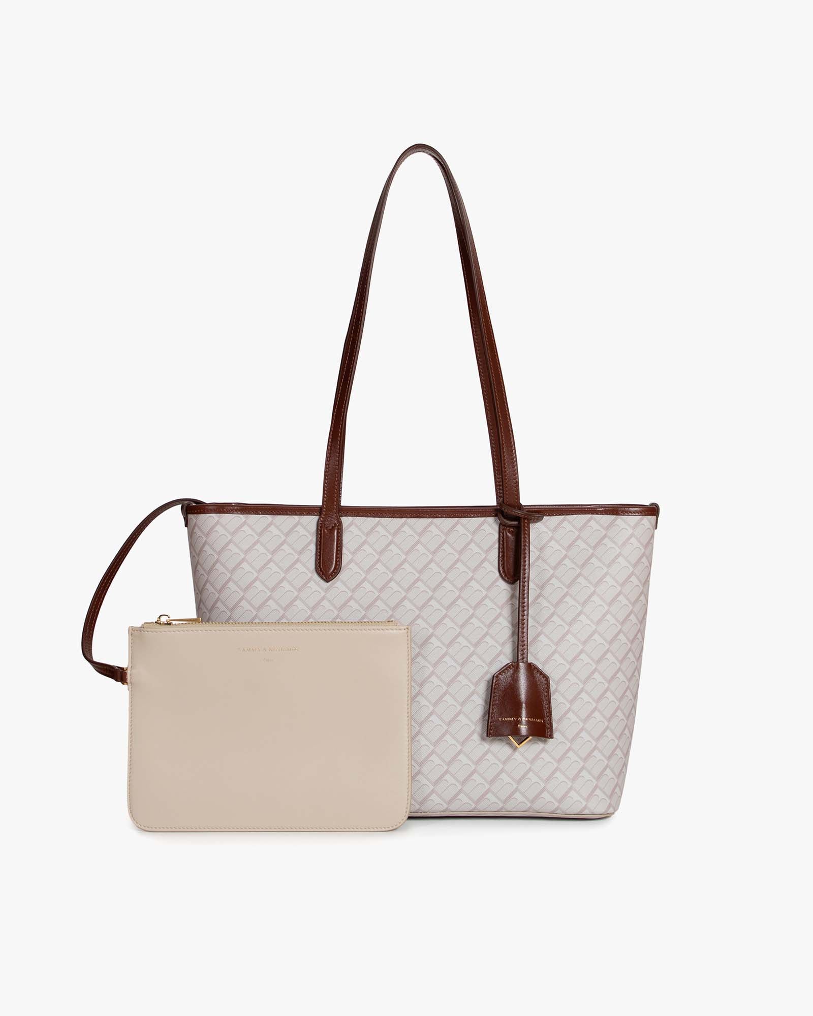 TOTE MONOGRAM PM - Sandstone