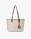 TOTE MONOGRAM PM - Tan & brown