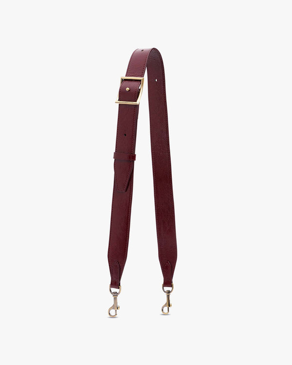 ADJUSTABLE STRAP - Burgundy naplak