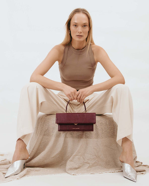 THEA - Burgundy lizard