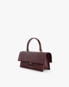 THEA - Mahogany - Embossé Lézard