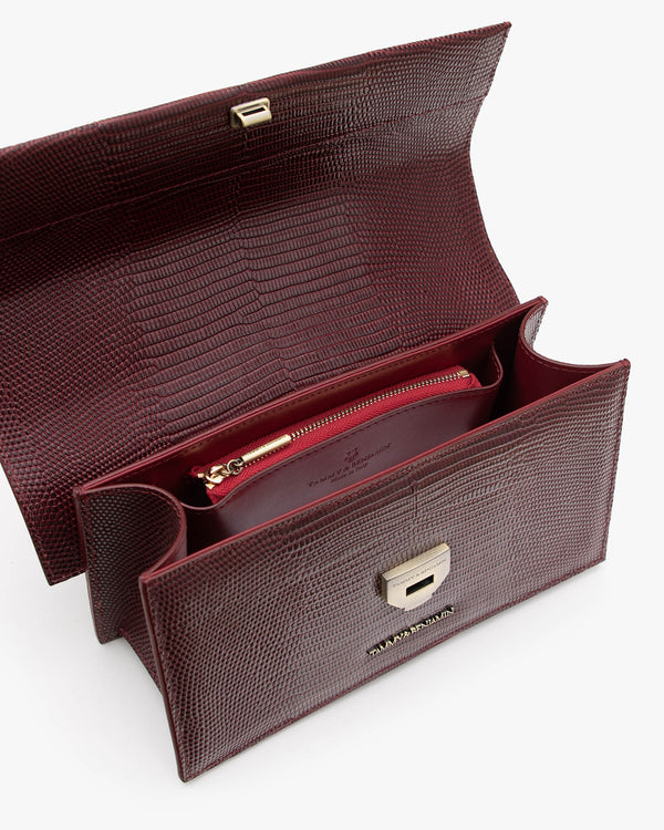 THEA - Mahogany - Embossé Lézard