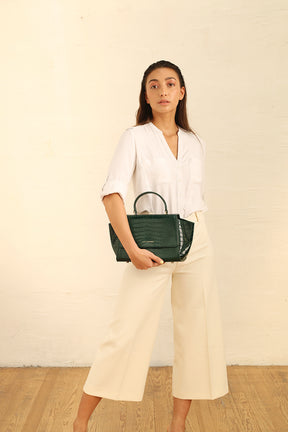 ALEXIA - Vert - Embossé Crocodile