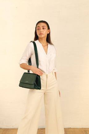 ALEXIA - Vert - Embossé Crocodile