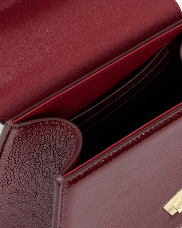 CUBIST MINI - Burgundy naplak - Bradery