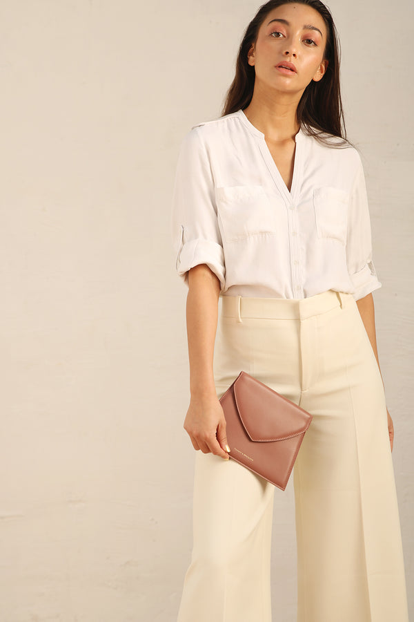 GABRIELLE POUCH - SMOKED PINK