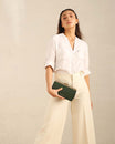 JEANNE BAGUETTE - Emerald green
