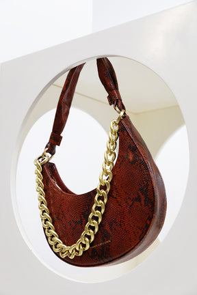 LUNA - Cognac printed
