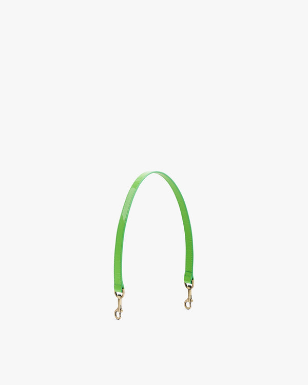 SHORT STRAP - 61 cm - Green naplak