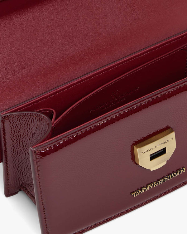 THEA MINI - Burgundy naplak