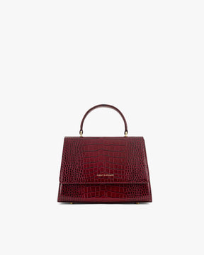 ALEXIA - Burgundy embossed