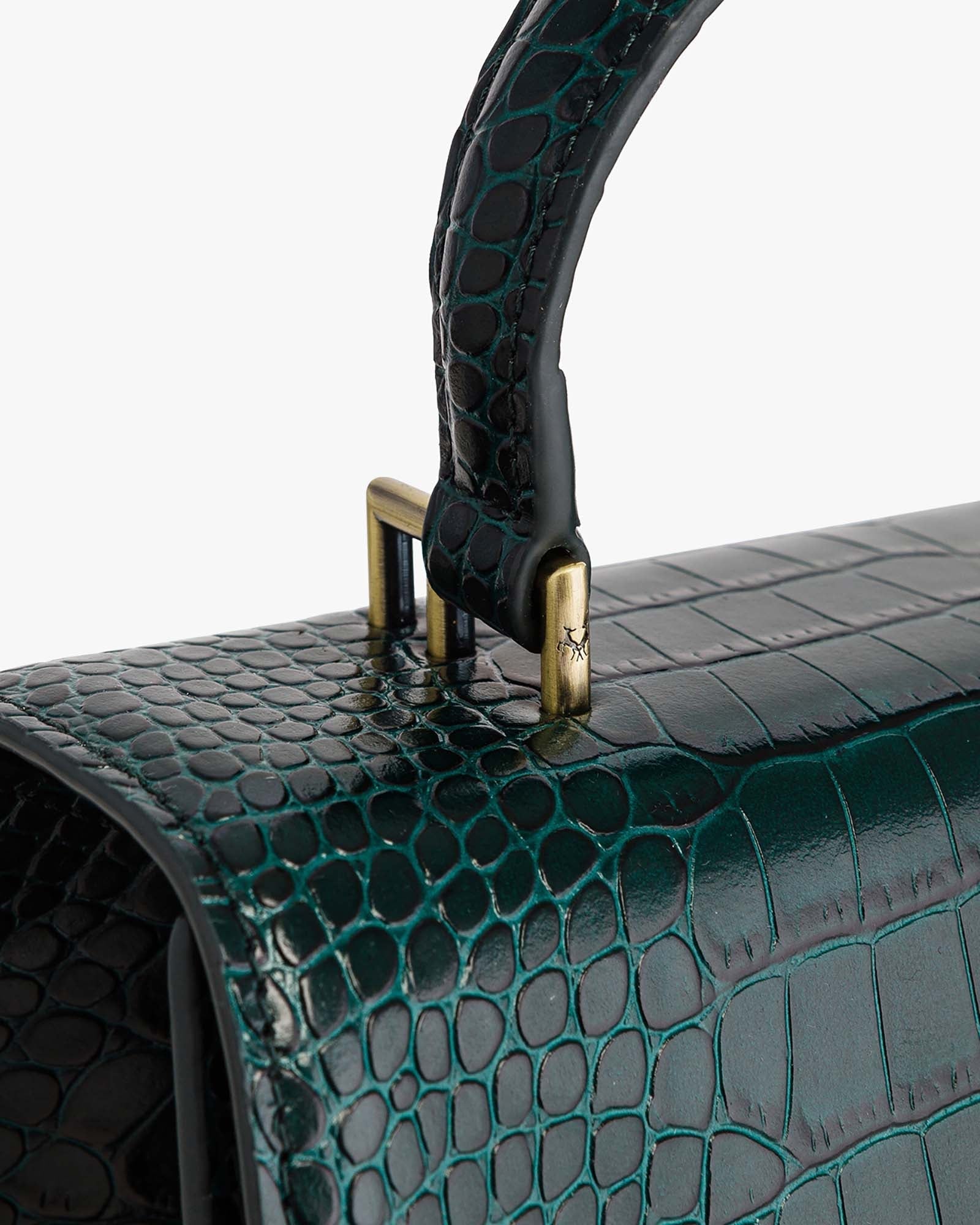 ALEXIA - Vert - Embossé Crocodile