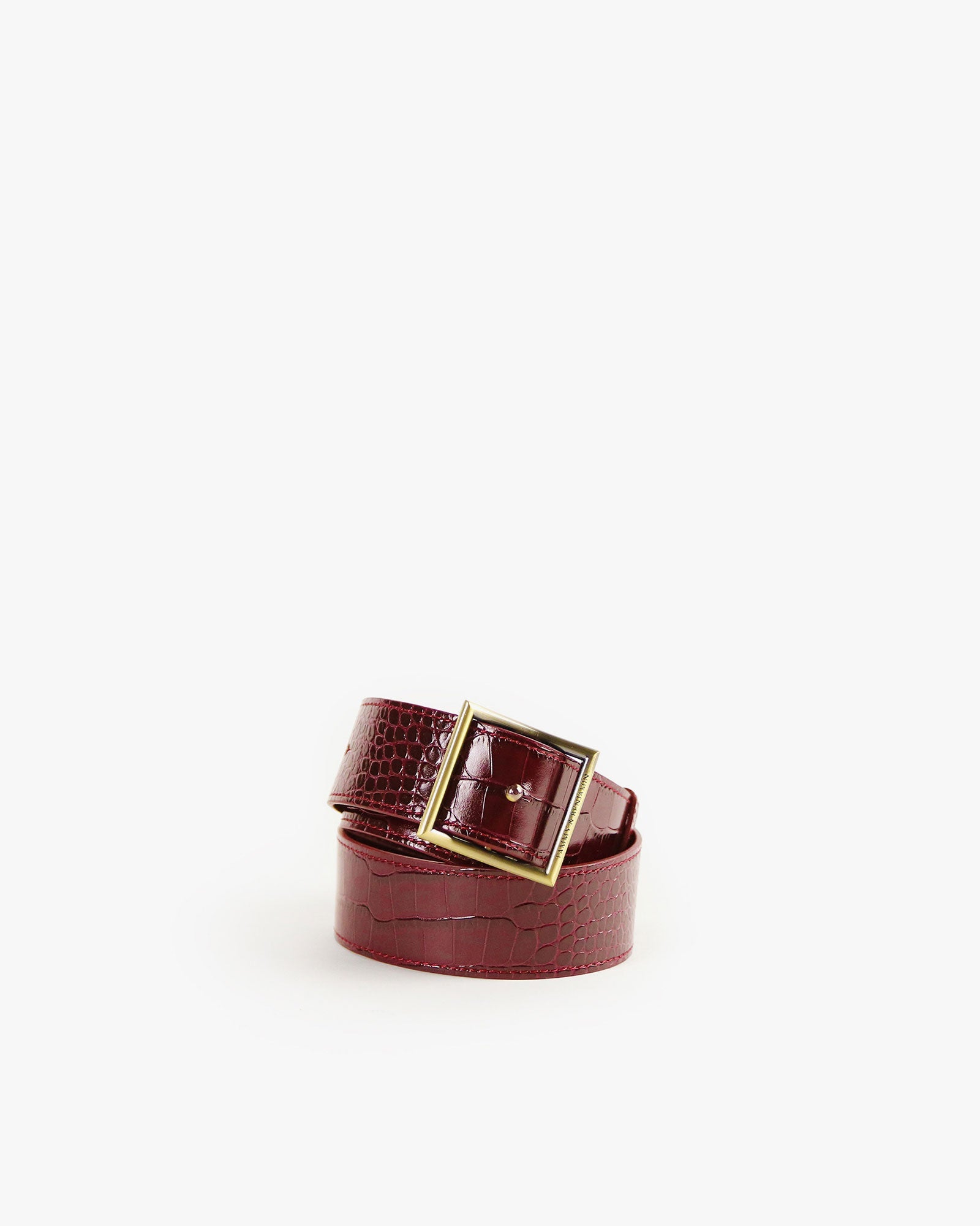 ADJUSTABLE STRAP - Burgundy embossed