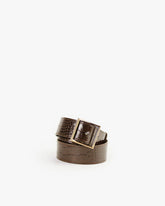 BANDOULIÈRE AJUSTABLE - Brun embossé
