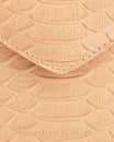 POCHETTE GABRIELLE - Pêche - Embossé Python
