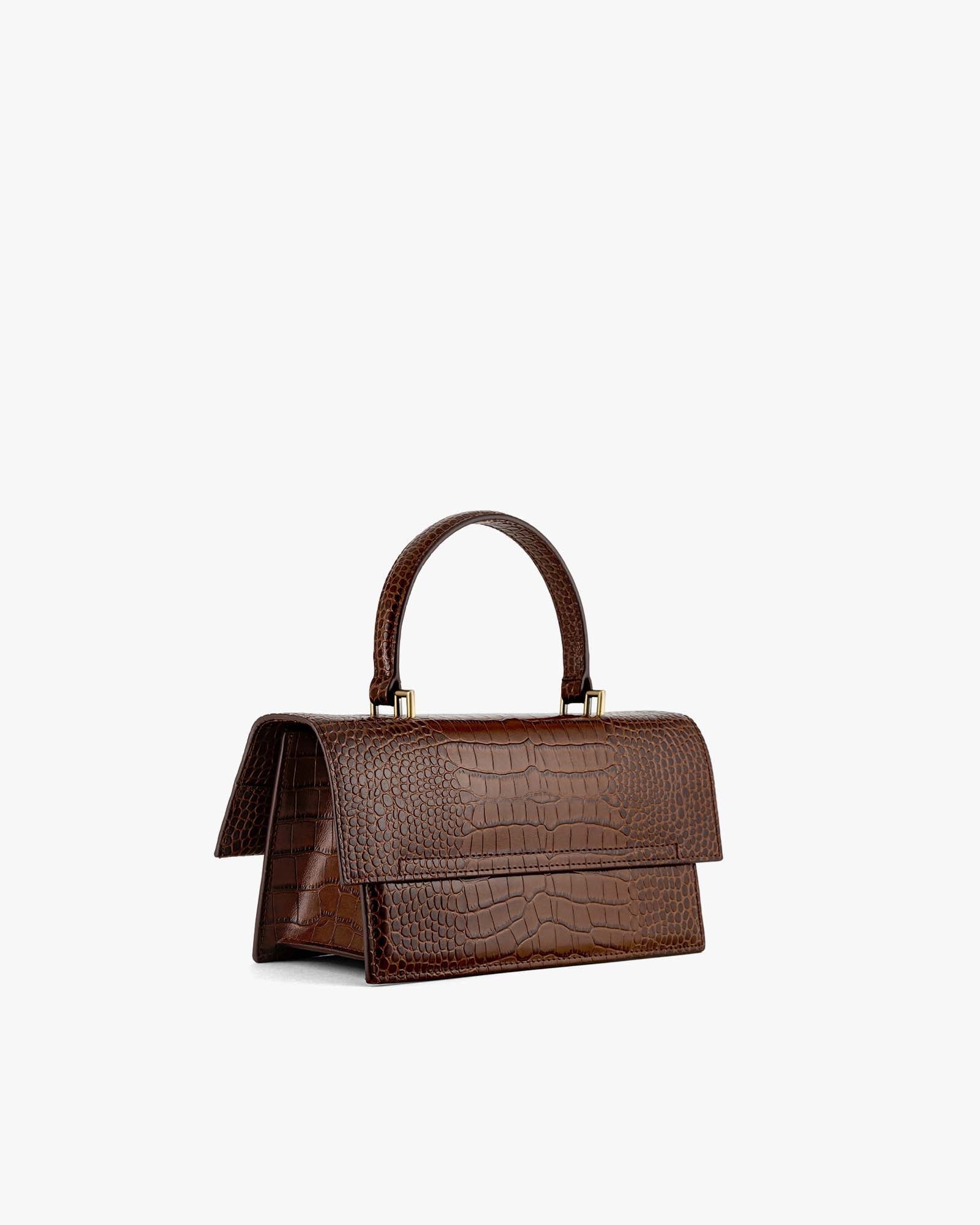 THEA - Brown - Lizard embossed - Bradery