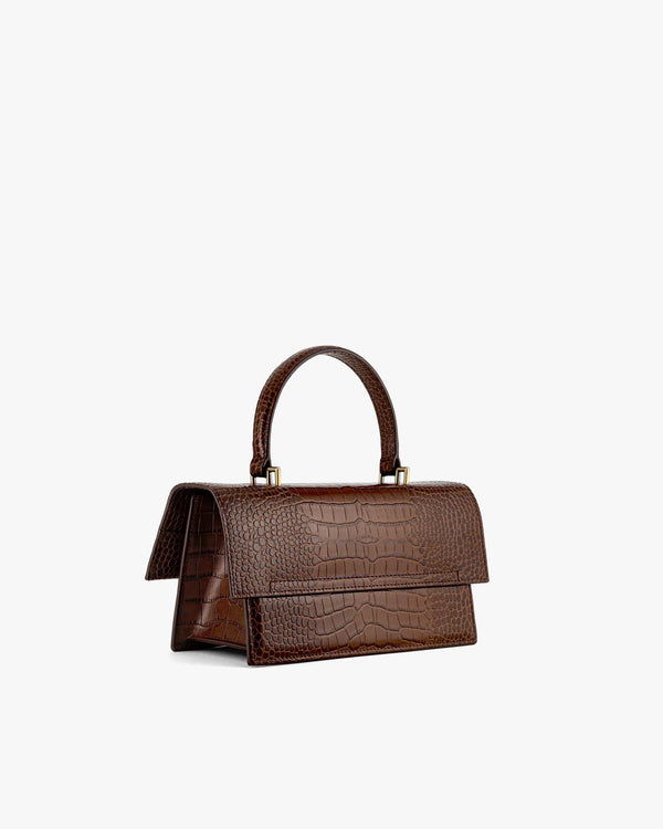 THEA - Brown - Lizard embossed - Bradery