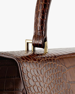 THEA - Brown - Lizard embossed - Bradery